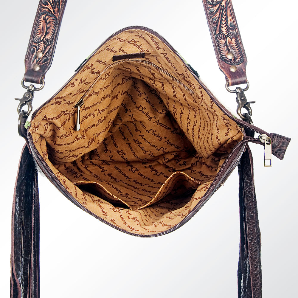 American Darling Cross Body Saddle Blanket Genuine Leather Western Women Bag Handbag Purse | Crossbody for Cute