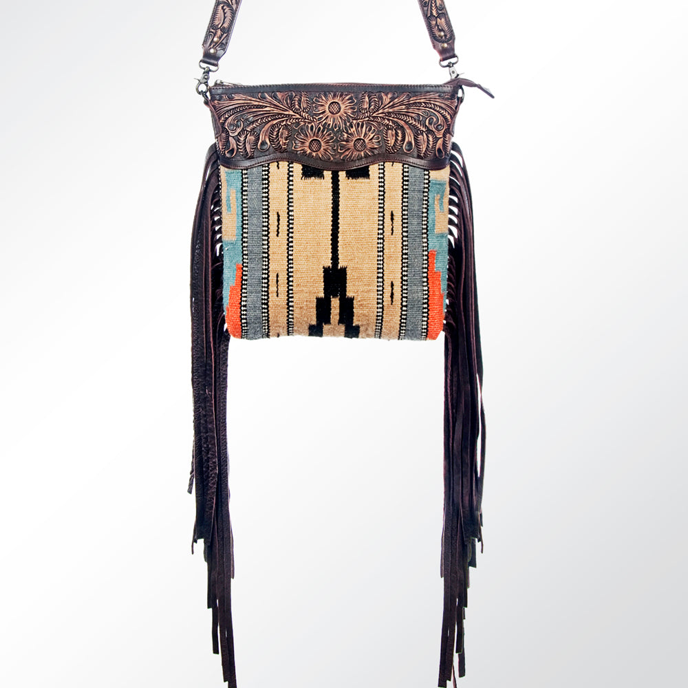 American Darling Cross Body Saddle Blanket Genuine Leather Western Women Bag Handbag Purse | Crossbody for Cute