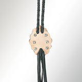 American Darling ADJW106B Braided Genuine Leather Jewelry Necklace with Concho
