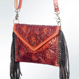 American Darling ADBGK104 Envelope Hand Tooled Genuine Leather Women Bag Western Handbag Purse