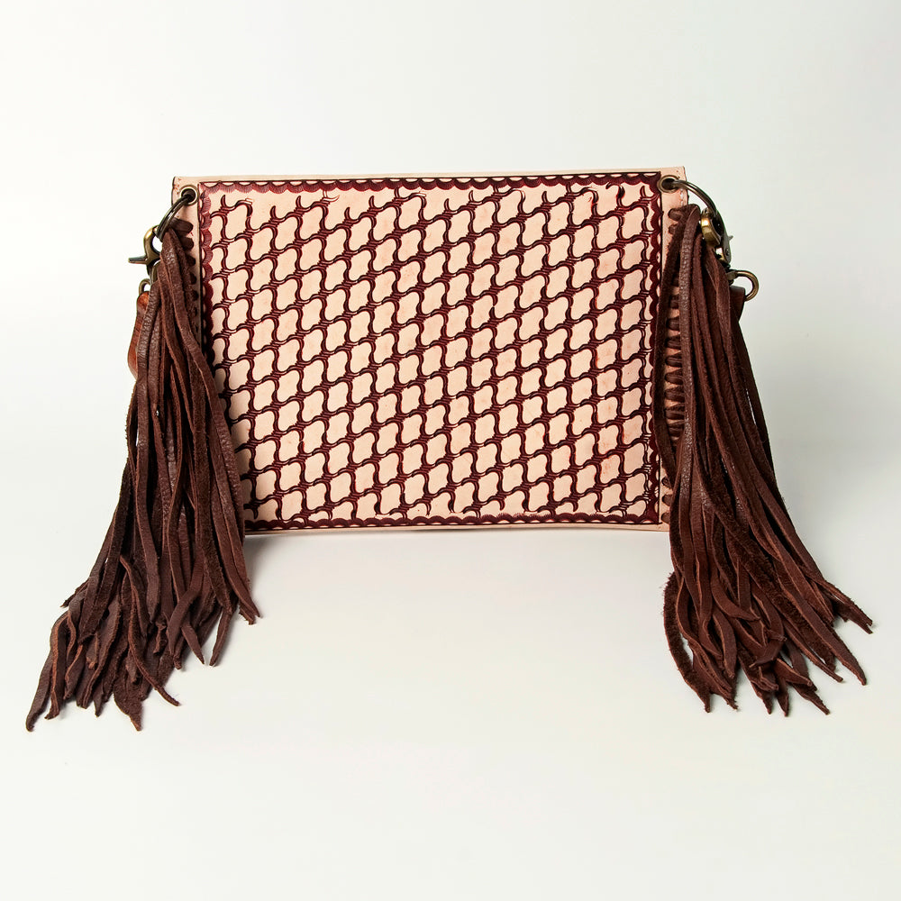 American Darling Envelope Hand Tooled Genuine Leather Women Bag Western Handbag Purse