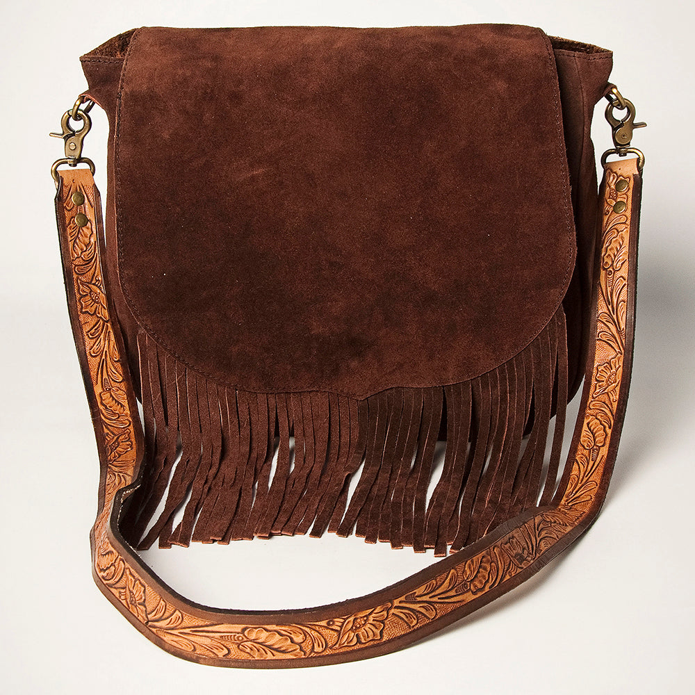 American Darling Cross Body Suede Hand Tooled full grain Leather Western Women Bag Handbag Purse | Crossbody for Cute