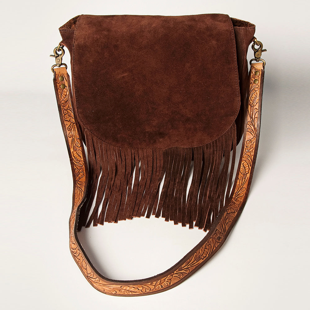 American Darling Cross Body Suede Hand Tooled full grain Leather Western Women Bag Handbag Purse | Crossbody for Cute