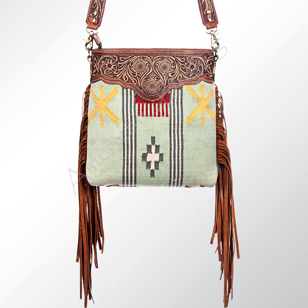 American Darling Cross Body Hand Tooled Saddle Blanket Genuine Leather Western Women Bag Handbag Purse | Crossbody for |Cute