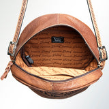 American Darling ADBGK113B Canteen Hand Tooled Genuine Leather Women Bag Western Handbag Purse