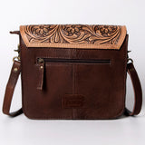 American Darling Cross Body Hand Tooled Hair On-Genuine Leather Western Women Bag Handbag Purse | Crossbody for Cute