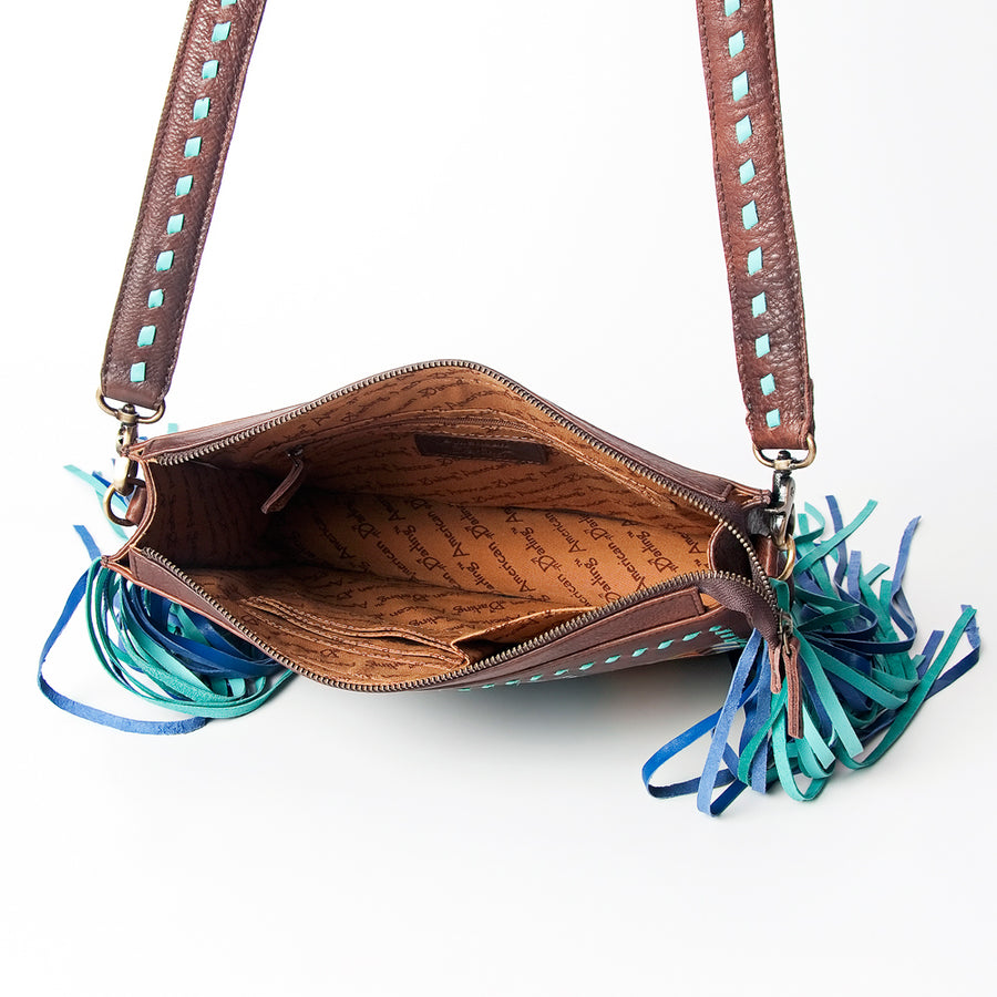 American Darling Cross Body Full Grain Genuine Leather Western Women Bag | Black Handbag Purse Crossbody for Cute
