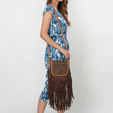 American Darling Small Cross Body Hair on Genuine Leather Western Women Bag | Black Handbag Purse Crossbody for Cute