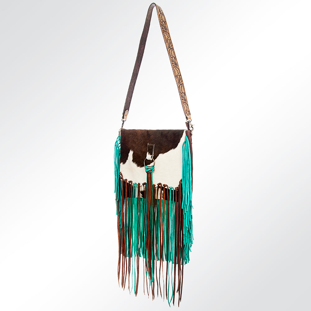 American Darling Cross Body Hair on-Genuine Leather Western Women Bag Handbag Purse |