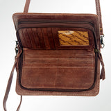 American Darling ADBG485D18 Organiser Saddle Blanket Genuine Leather Women Bag Western Handbag Purse