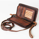 American Darling ORGANISER Upcycled Wool Genuine Leather women bag western handbag purse