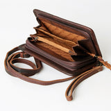 American Darling ADBG485D19 Organiser Saddle Blanket Genuine Leather Women Bag Western Handbag Purse