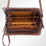 American Darling ORGANISER Upcycled Wool Genuine Leather women bag western handbag purse