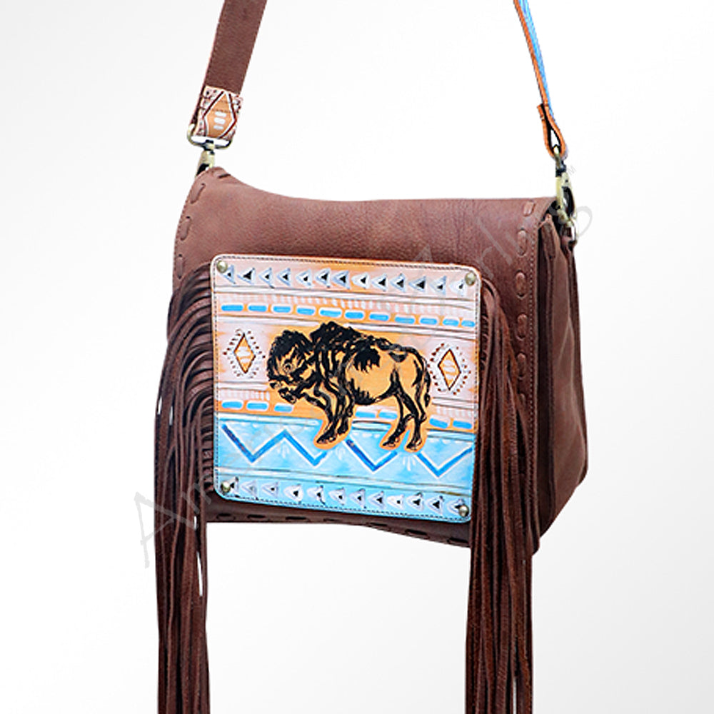 American Darling Crossbody Hand Painted Full Grain Genuine Leather Western Women Bag Handbag Purse |