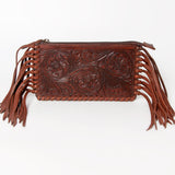 American Darling ADBGK119 Wristlet Hand Tooled Genuine Leather Women Bag Western Handbag Purse