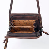 American Darling ADBG485D24 Organiser Saddle Blanket Genuine Leather Women Bag Western Handbag Purse