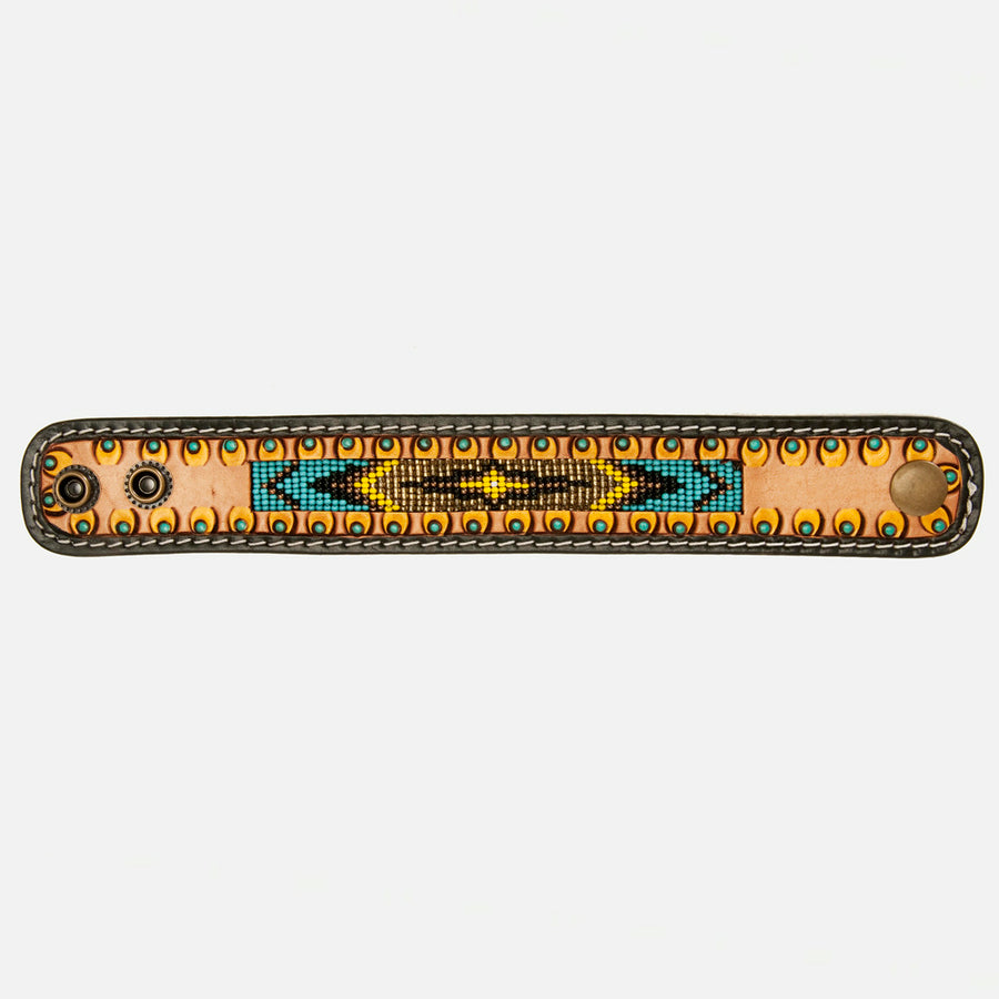 American Darling ADBRF142 Full Grain Genuine Leather Bracelet women – by Hilason – Cowboy and equestrian accessories