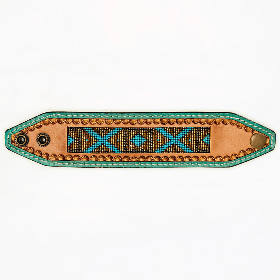 American Darling ADBRF144 Full Grain Genuine Leather Bracelet women – by Hilason – Cowboy and equestrian accessories