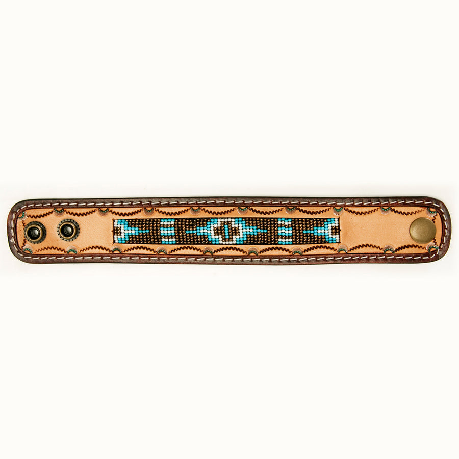 American Darling ADBRF146 Full Grain Genuine Leather Bracelet women – by Hilason – Cowboy and equestrian accessories