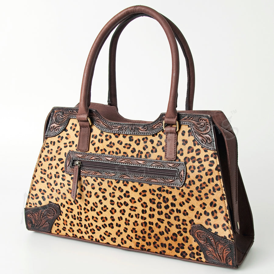American Darling Tote Hand Tooled Hair on Genuine Leather Western Women Bag Handbag Purse | Travel Bags College - Uhorse