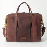 American Darling Duffel Hair-On Genuine Leather Women Bag Western Handbag Purse