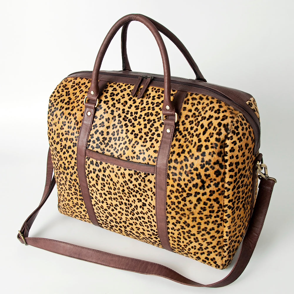 American Darling Duffel Hair-On Genuine Leather Women Bag Western Handbag Purse