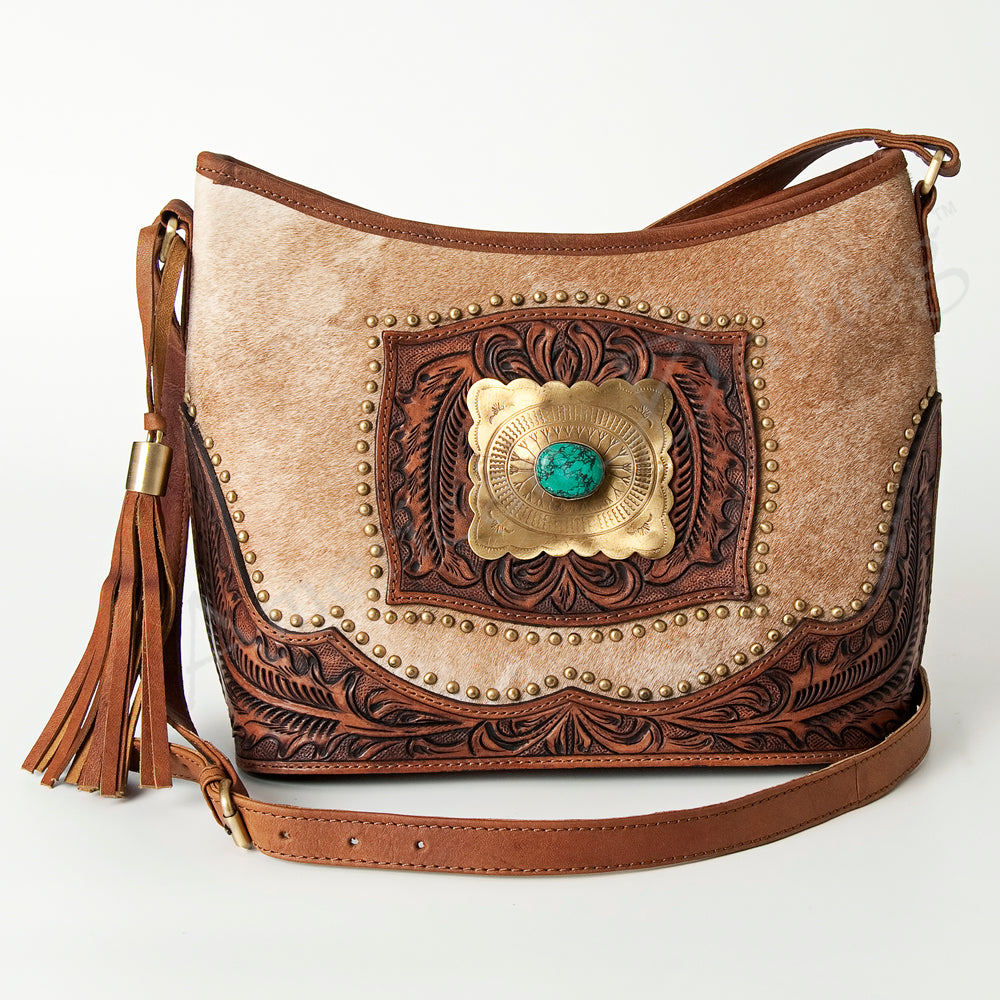 American Darling Messenger Hand Tooled Genuine Leather Western Women Bag Handbag Purse | Cute
