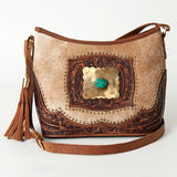 American Darling Messenger Hand Tooled Genuine Leather Western Women Bag Handbag Purse | Cute