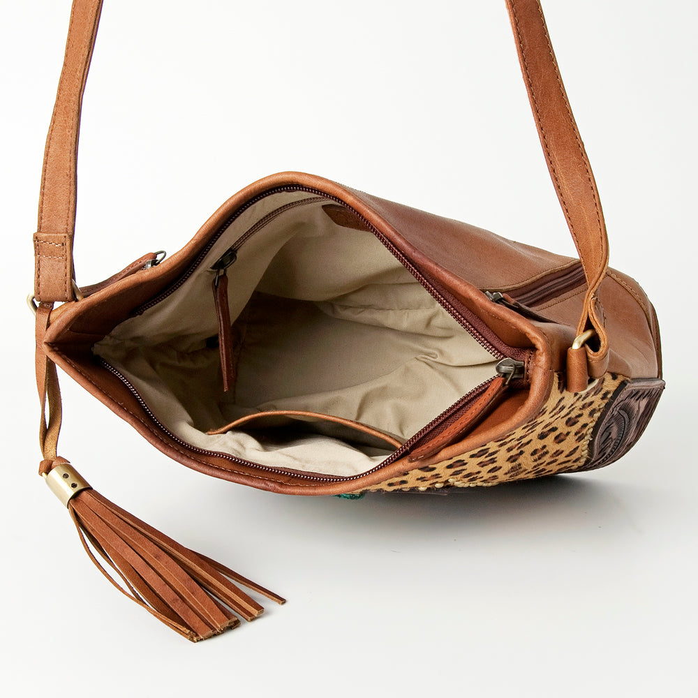 American Darling Messenger Hand Tooled Genuine Leather Western Women Bag Handbag Purse | Cute