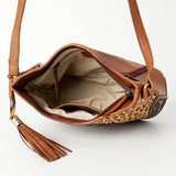 American Darling Messenger Hand Tooled Genuine Leather Western Women Bag Handbag Purse | Cute