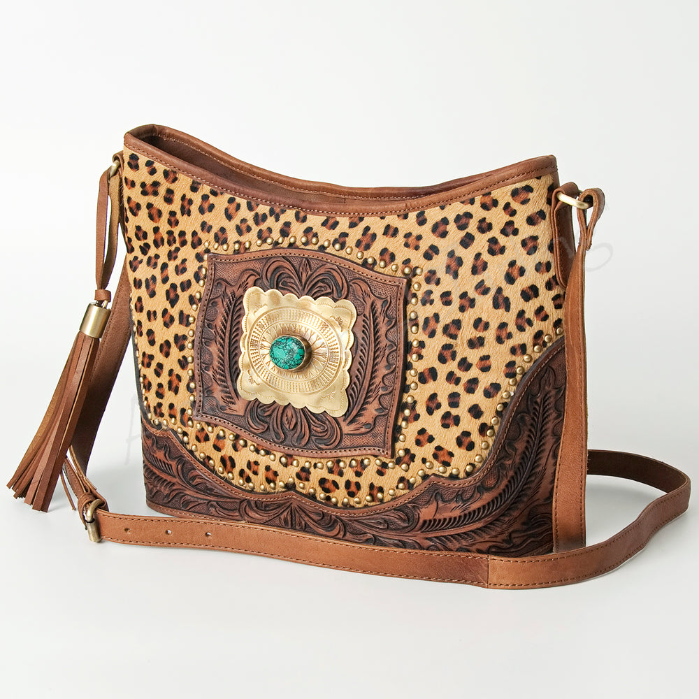 American Darling Messenger Hand Tooled Genuine Leather Western Women Bag Handbag Purse | Cute