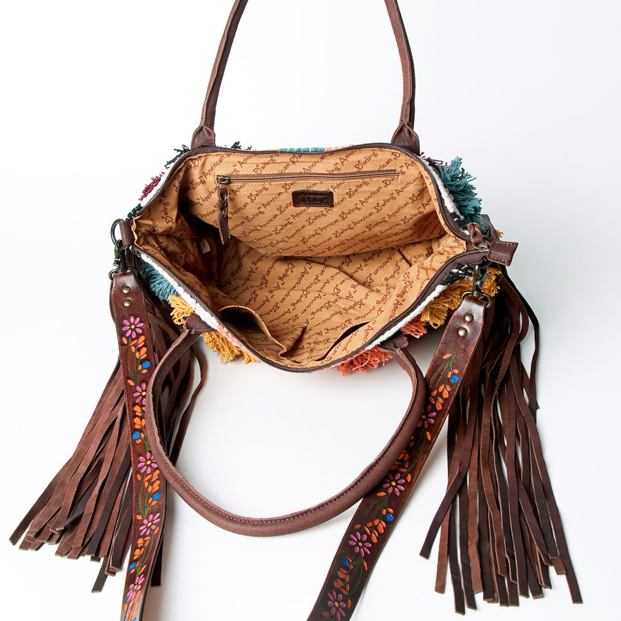 American Darling Cross Body Saddle Blanket Genuine Leather Western Women Bag Handbag Purse | Travel Bags