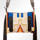 American Darling Cross Body Saddle Blanket Genuine Leather Western Women Bag Handbag Purse | Crossbody for Cute