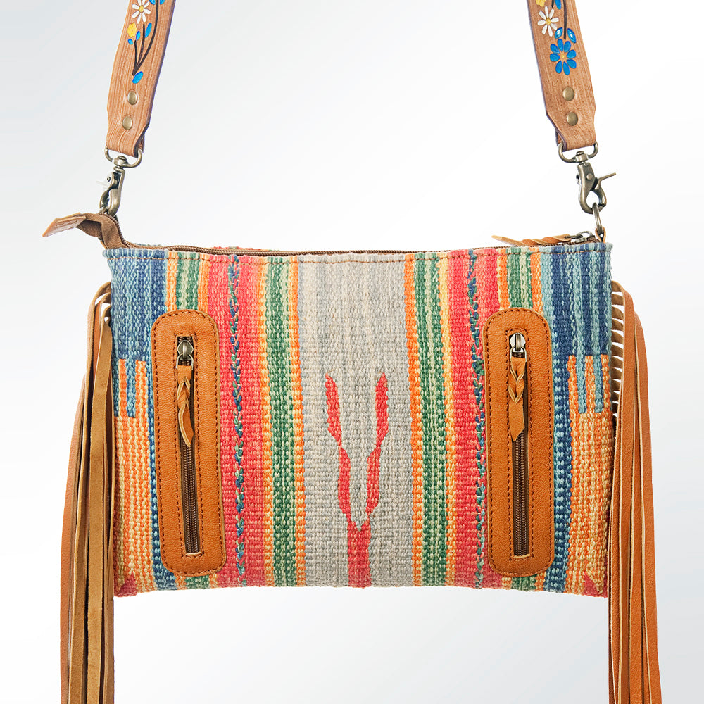 American Darling Cross Body Saddle Blanket Genuine Leather Western Women Bag Handbag Purse | Crossbody for Cute