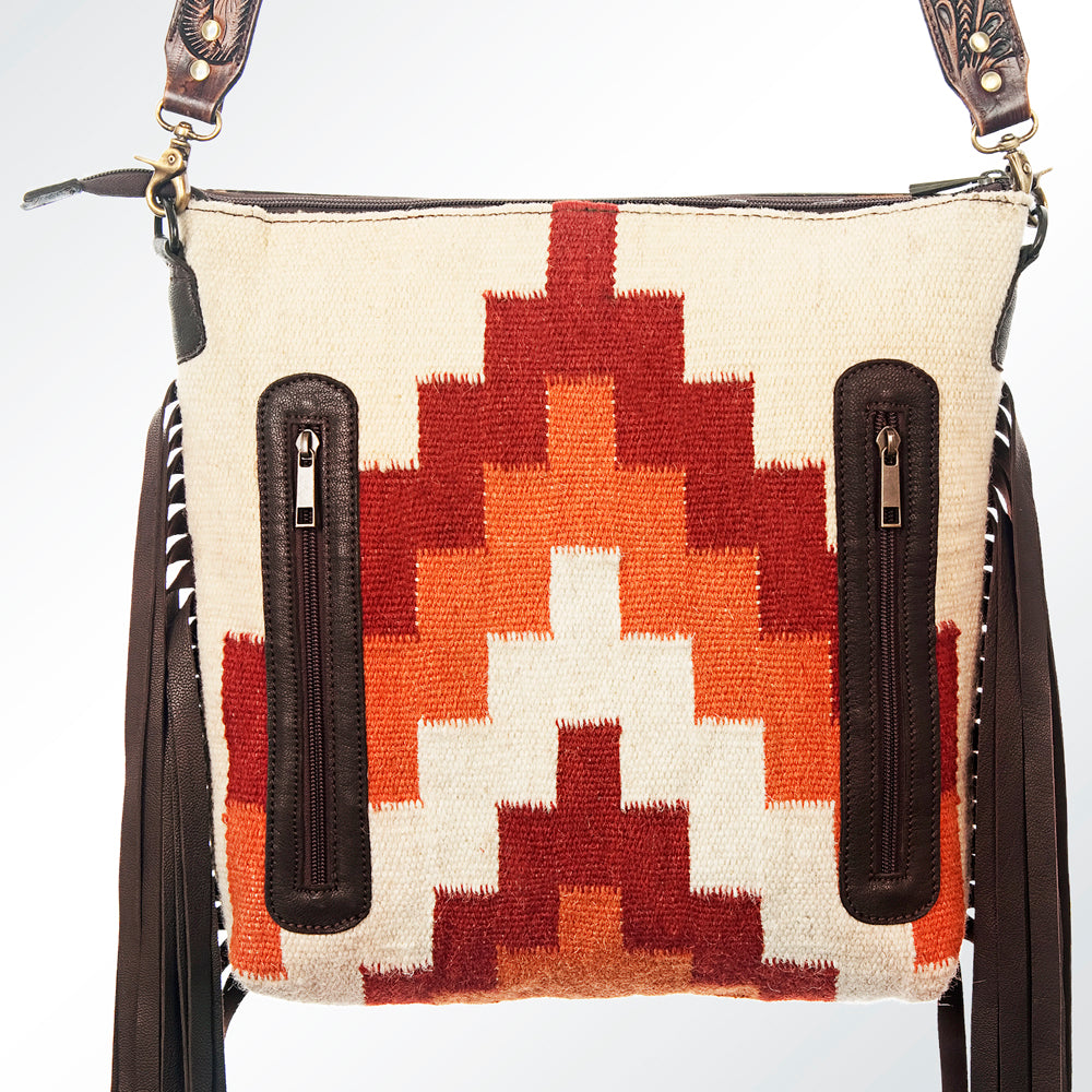 American Darling Cross Body Hand Tooled Saddle Blanket Genuine Leather Western Women Bag Handbag Purse | Crossbody for Cute