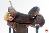 Flex Tree Western Horse Saddle In American Leather Barrel Trail By Hilason