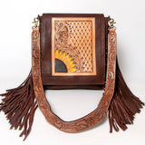 American Darling CrossBody Hand Tooled Full Grain Genuine Leather Western Women Bag Handbag Purse | for Cute