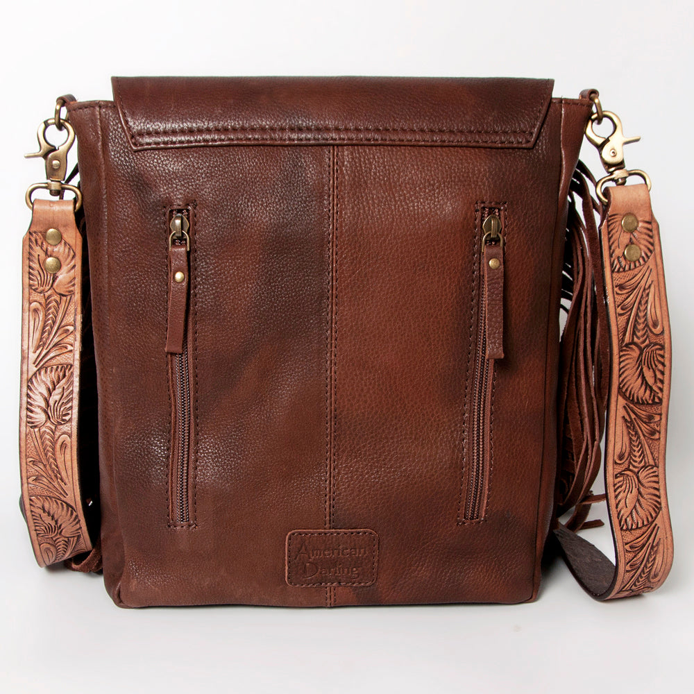 American Darling CrossBody Hand Tooled Full Grain Genuine Leather Western Women Bag Handbag Purse | for Cute