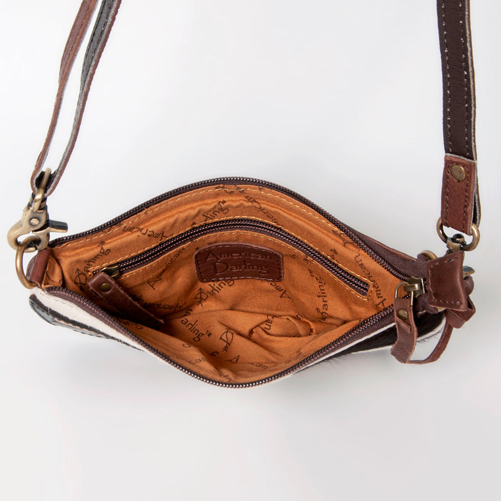 American Darling Small Crossbody Hair-On Genuine Leather Western Women Bag Handbag Purse | for Cute