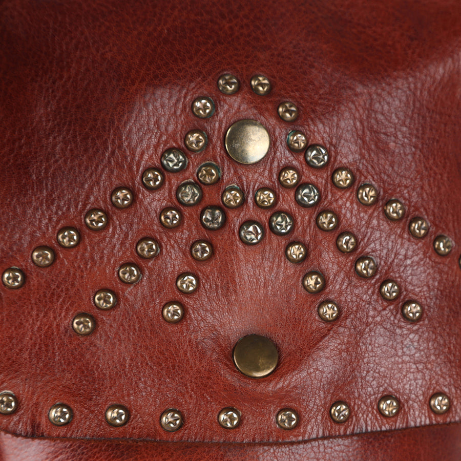 Spaghetti Western Swc150Cg Messenger Vintage Handmade Drum Dyed Genuine European Cowhide Leather Women Bag Western Handbag Purse