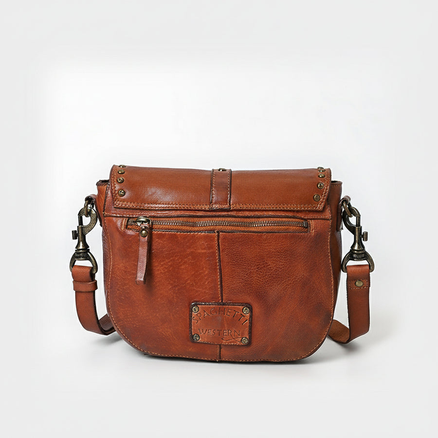 Spaghetti Western Swc155Cg Envelope Vintage Handmade Drum Dyed Genuine European Cowhide Leather Women Bag Western Handbag Purse