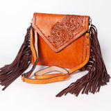 American Darling Envelope Hand Tooled Genuine Leather Women Bag Western Handbag Purse |