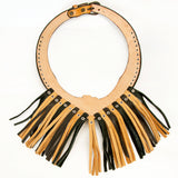 American Darling ADJWF101 Hand Tooled Carved Genuine Leather Jewelry Necklace