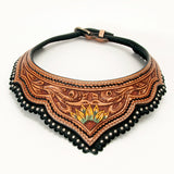 American Darling ADJWF105 Hand Tooled Carved Genuine Leather Jewelry Necklace