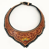 American Darling ADJWF105 Hand Tooled Carved Genuine Leather Jewelry Necklace