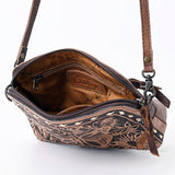 American Darling ADBG665 Coin Purse Hand Tooled Genuine Leather Women Bag Western Handbag Purse