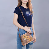 American Darling Cross Body Hand Tooled Genuine Leather Western Women Bag Handbag Purse | Crossbody for Cute