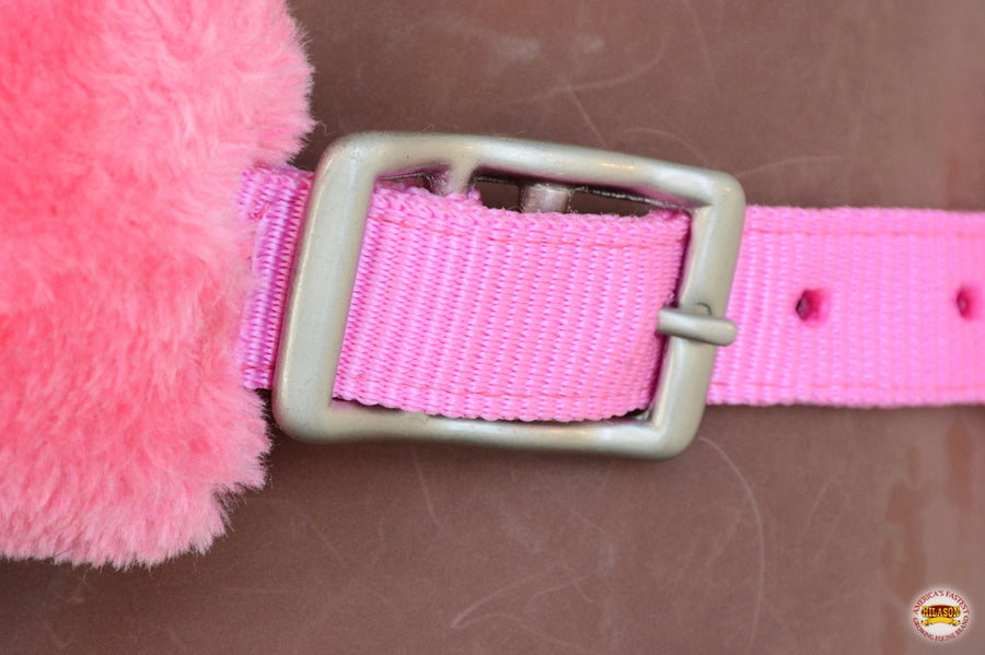 Hilason Comfort Fleece Nylon Horse Halter Pink