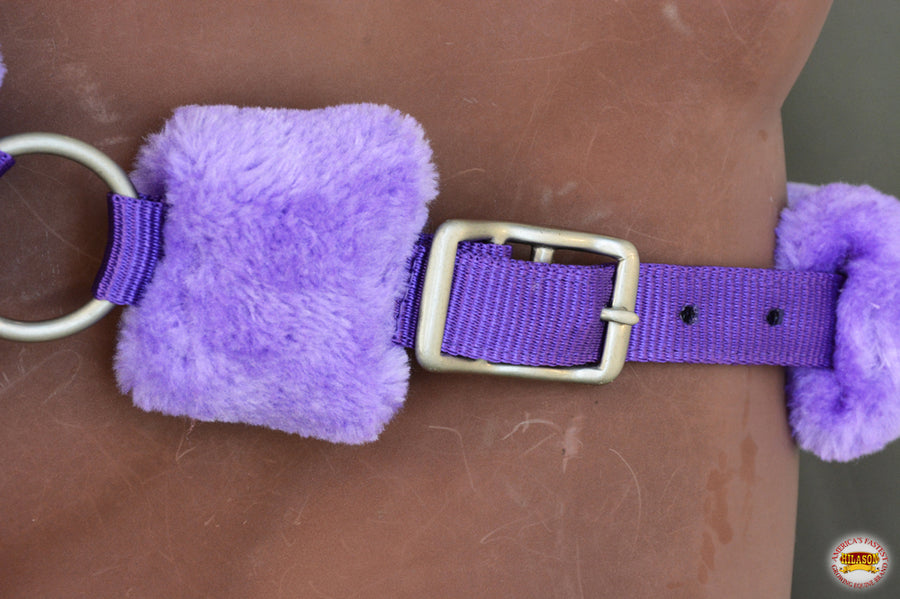 Hilason Comfort Fleece Nylon Horse Halter Purple