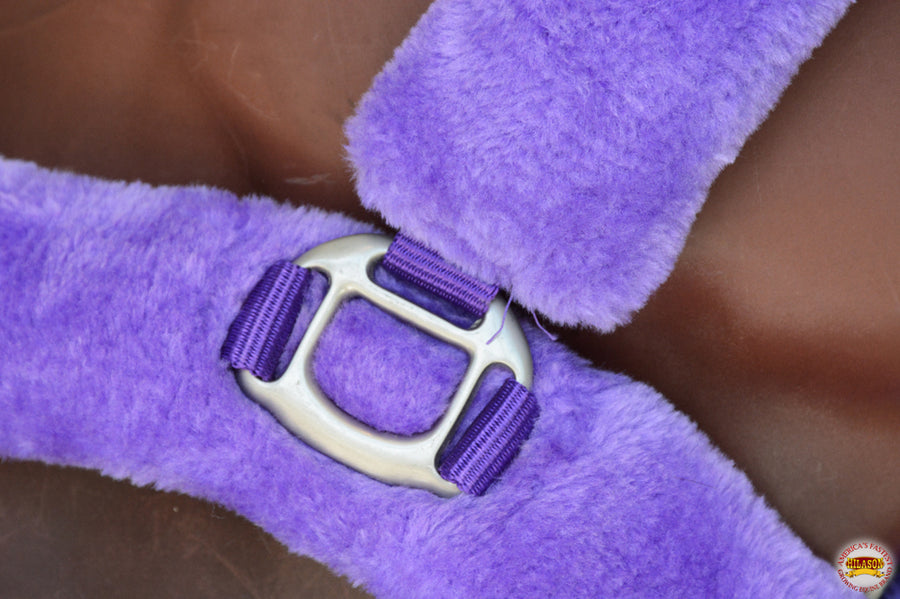 Hilason Comfort Fleece Nylon Horse Halter Purple